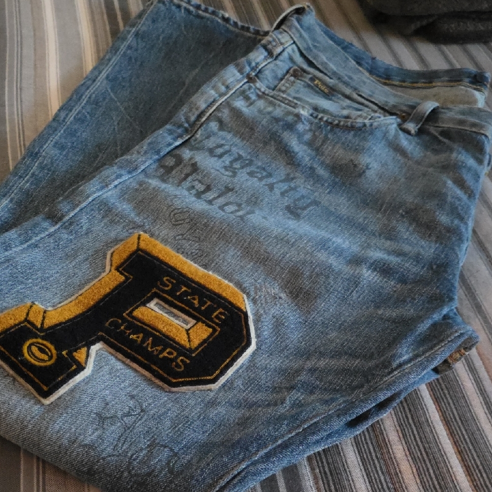 Ralph Lauren Blue Jeans with Gold Patch
